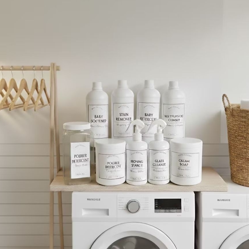 [NEW Design ]Refillable botol laundry laundry room aesthetic minimalist free label murah