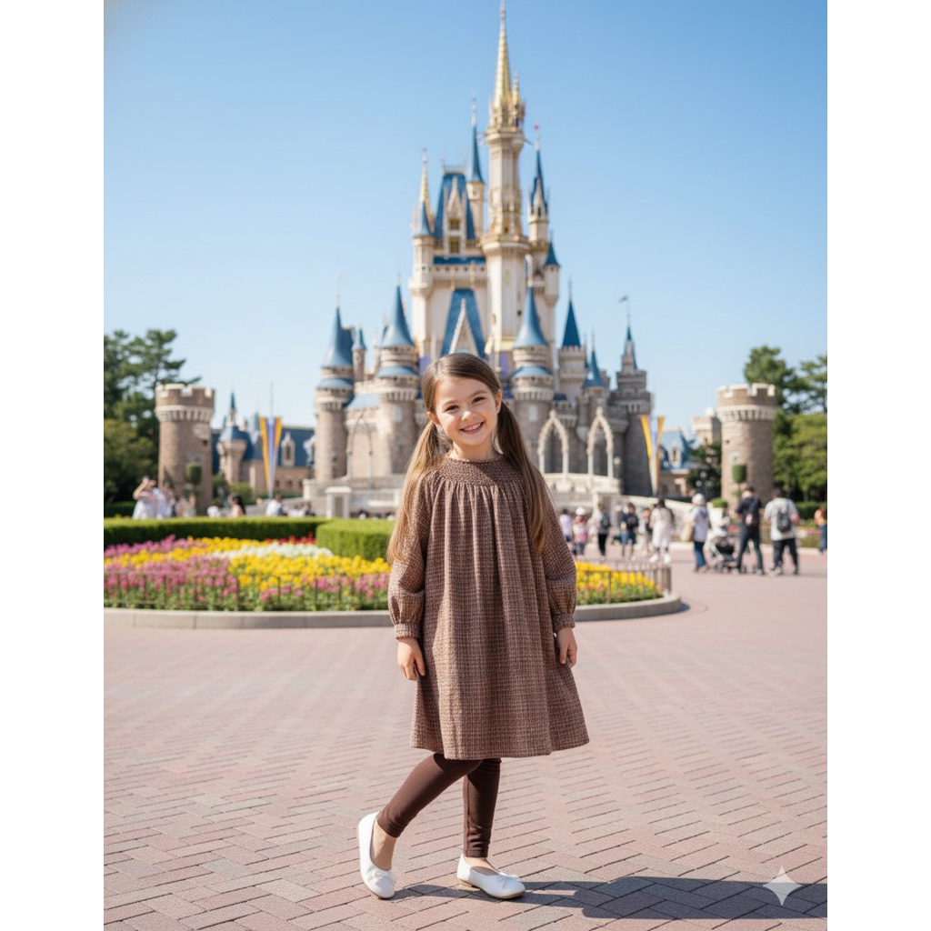 preloved smocked anak  7-8thn