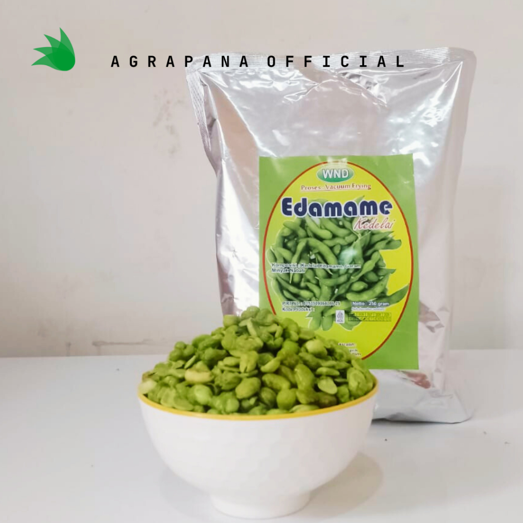 FRIED EDAMAME KEMASAN BULKY  - Edamame Goireng - Edamame Kering - Agrapana Food Jember