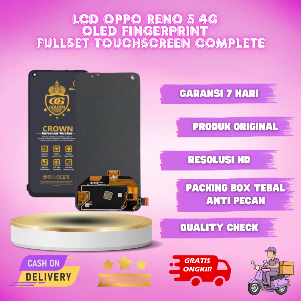 LCD OPPO RENO 5 4G / RENO 6 4G OLED FINGERPRINT FULLSET TOUCHSCREEN COMPLETE