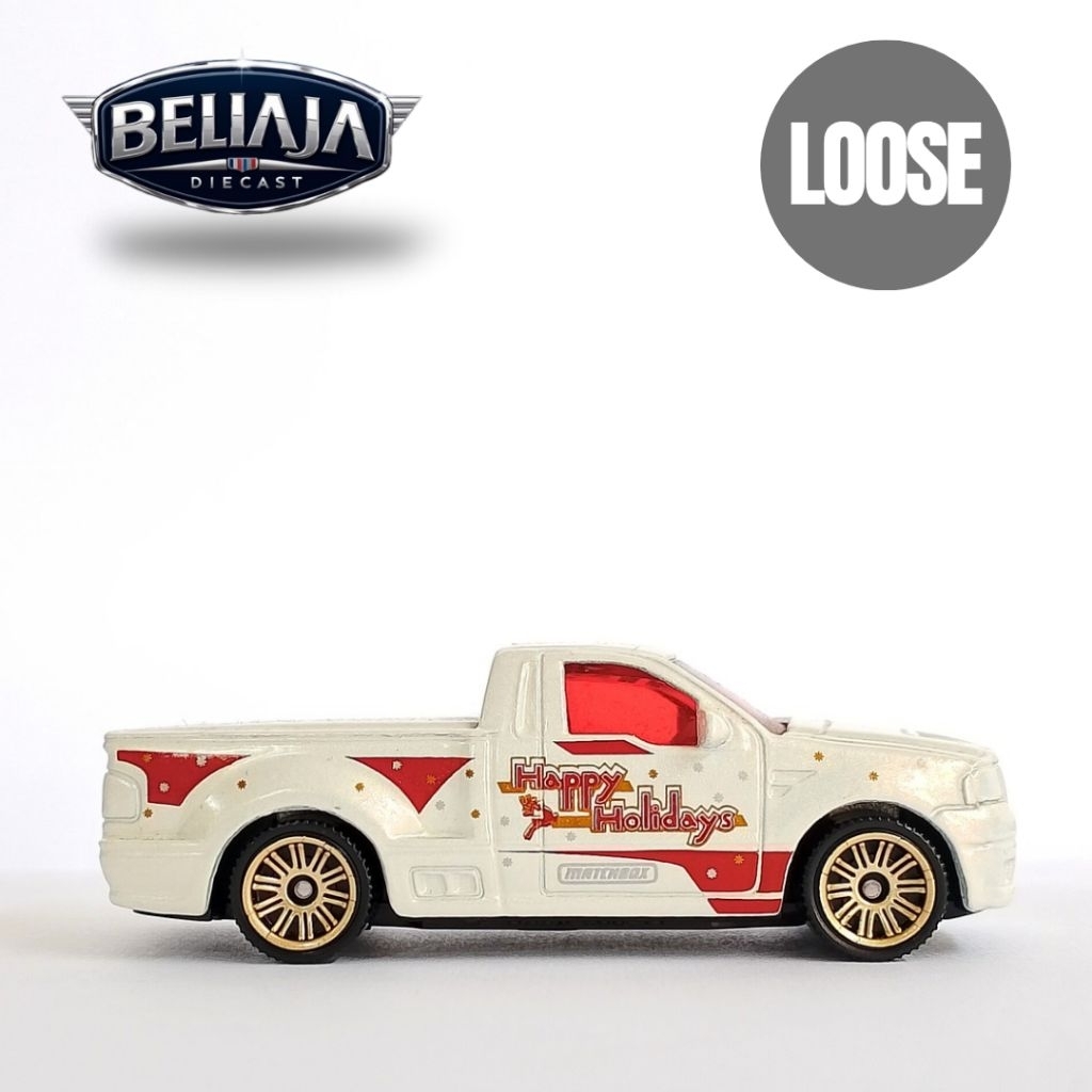 MATCHBOX FORD F-150 LIGHTNING WHITE HOLIDAY LOOSE