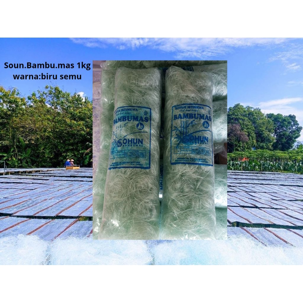 1 Ball Sohun / soun Bambu mas - Sohun Biru semu B...