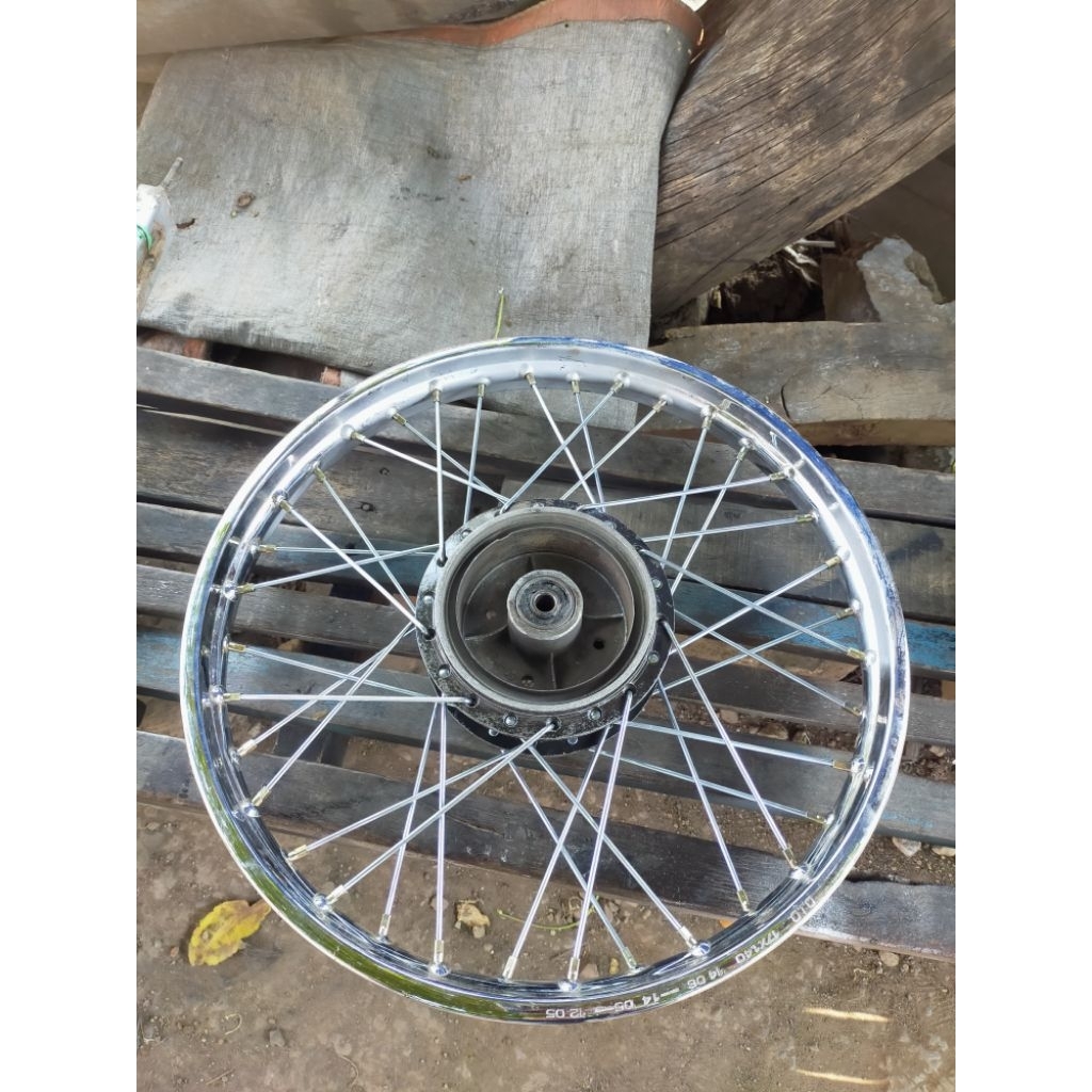 Velg roda belakang stelan ruji baru Yamaha fiz r, Zupiter lama,force tromol kecill ORI copotan