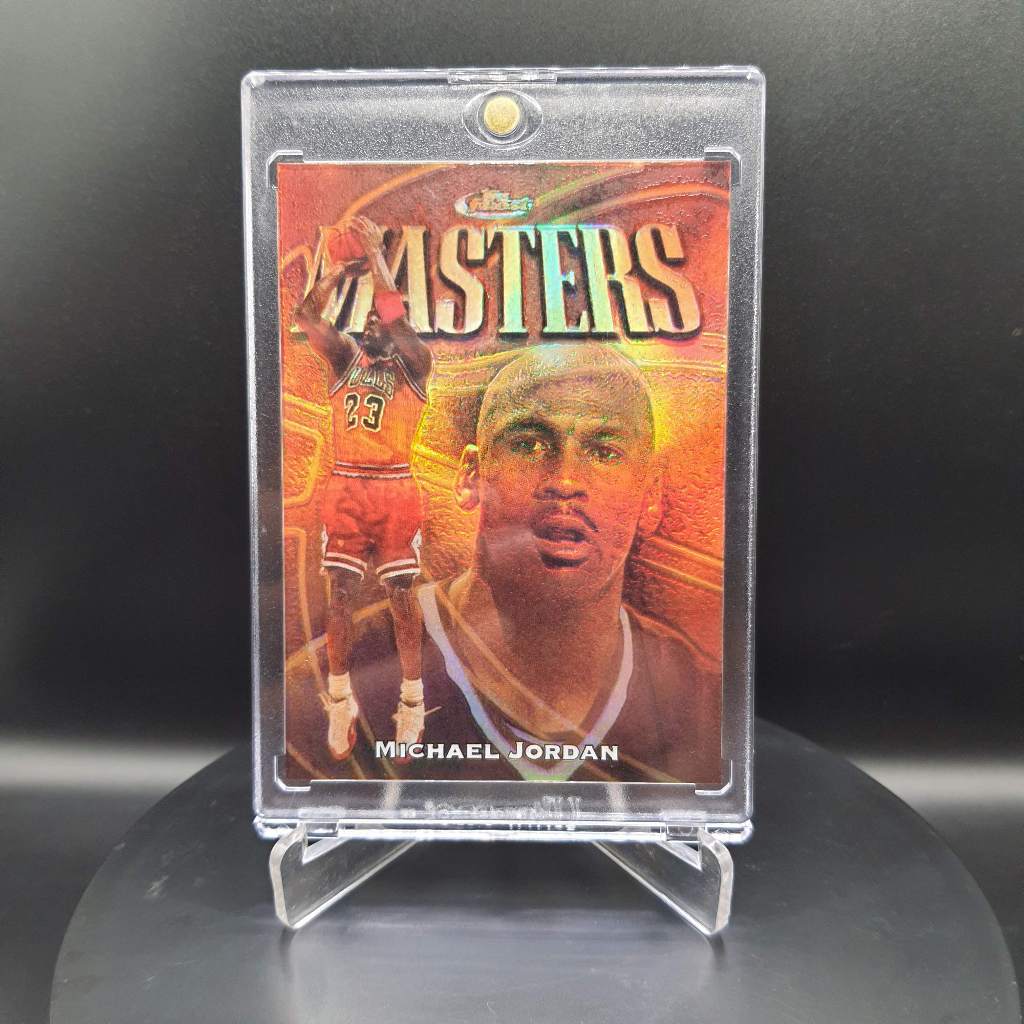 387. Kartu Basket - Custom Card 1997 Finest Refractor #154 Michael Jordan