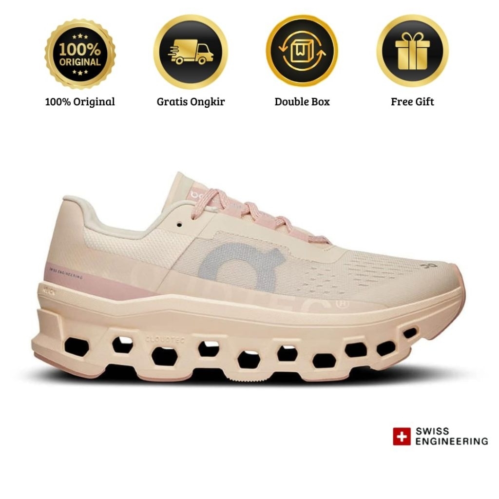 Sepatu On Cloud Monster Moon Fawn Women's (100% Original Authentic)