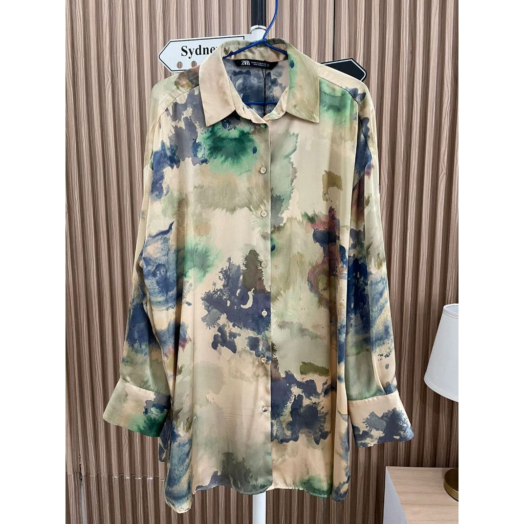 ZARA Kemeja / ATASAN Motif Tie Dye