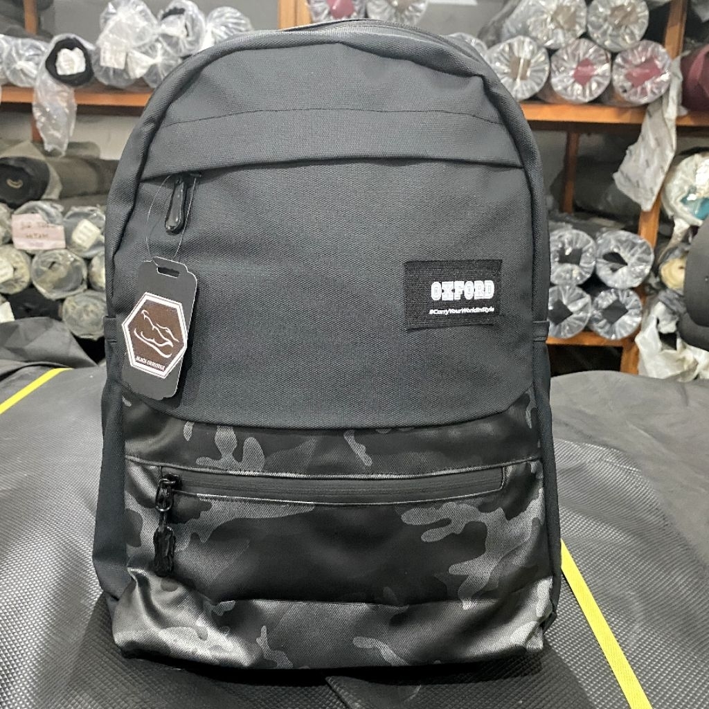 Oxford 2127 Ransel Sekolah Tas Laptop Kerja Karet Premium