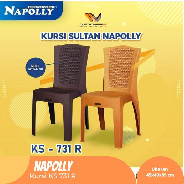 Kursi Plastik Napolly KS 731-R/ Kursi Plastik Napolly