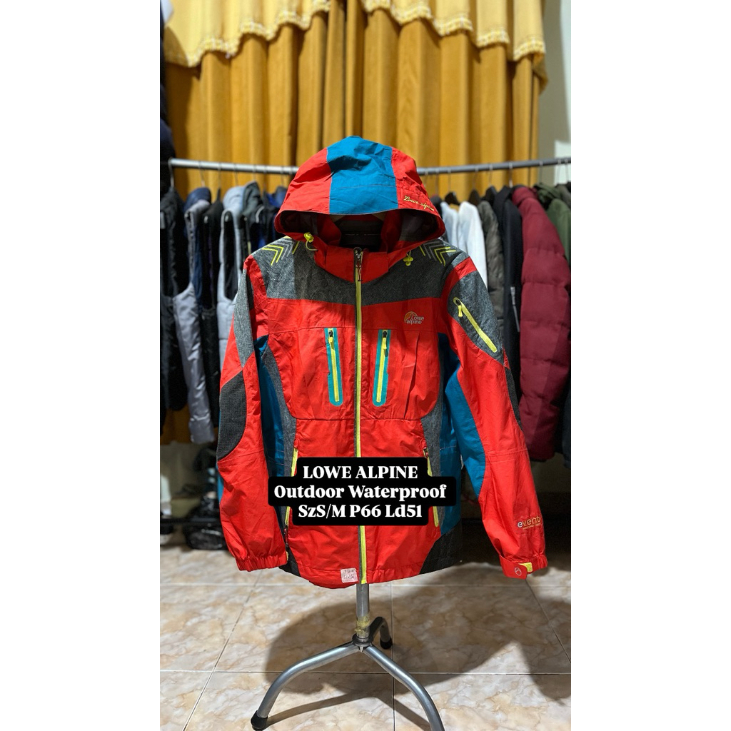 JAKET LOWE ALPINE GORPCORE HIGH WATERPROOF OUTDOOR