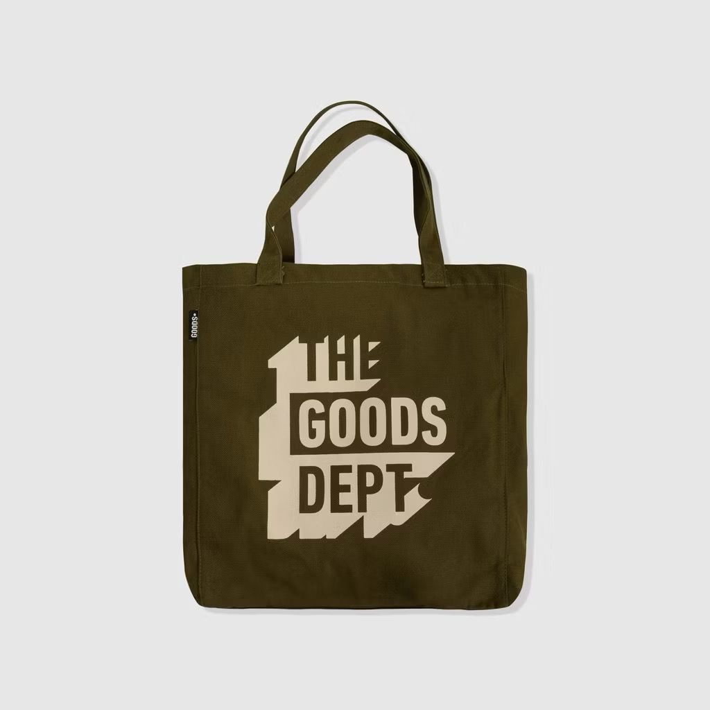 THE GOODS DEPT - Totebag Goods 3D Green/Beige