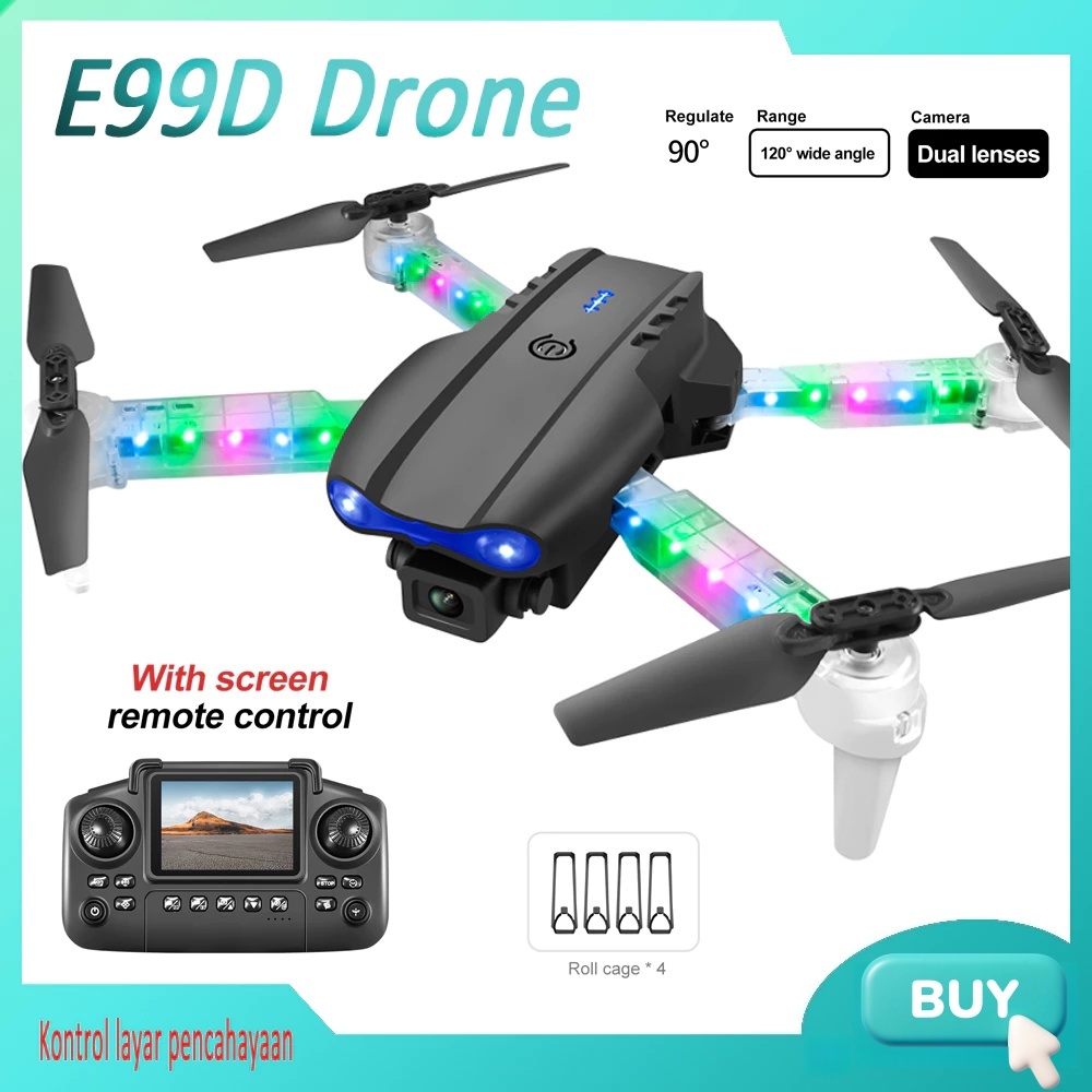 (COD) E99 PRO drone , Bisa COD/Kit Baterai/FPV WIFI/Pesawat Lipat/Kamera 4k HD/E88 Pro Drone/E99 Pro