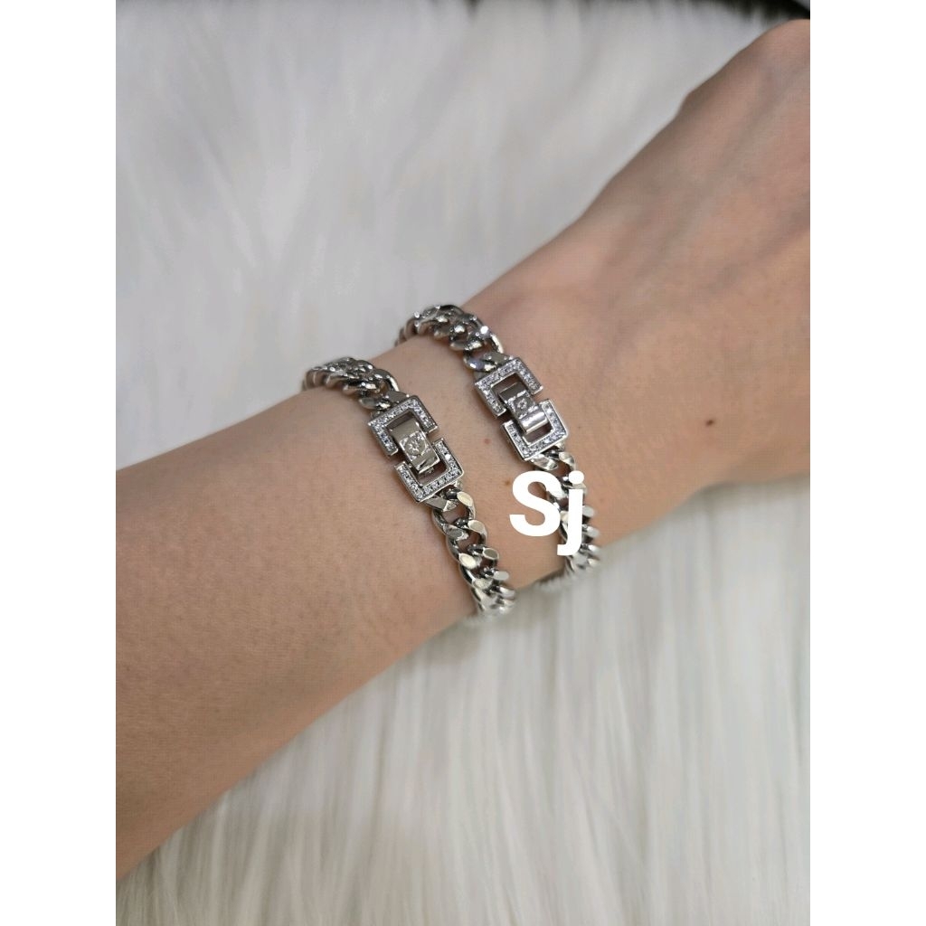 Gelang sisik naga plat permata