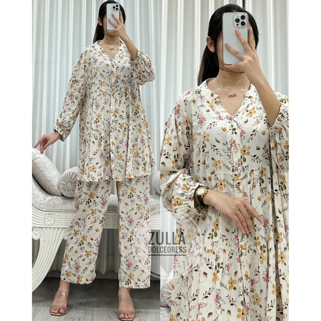 Setelan Celana ZULLA Motif By Dolce Dress