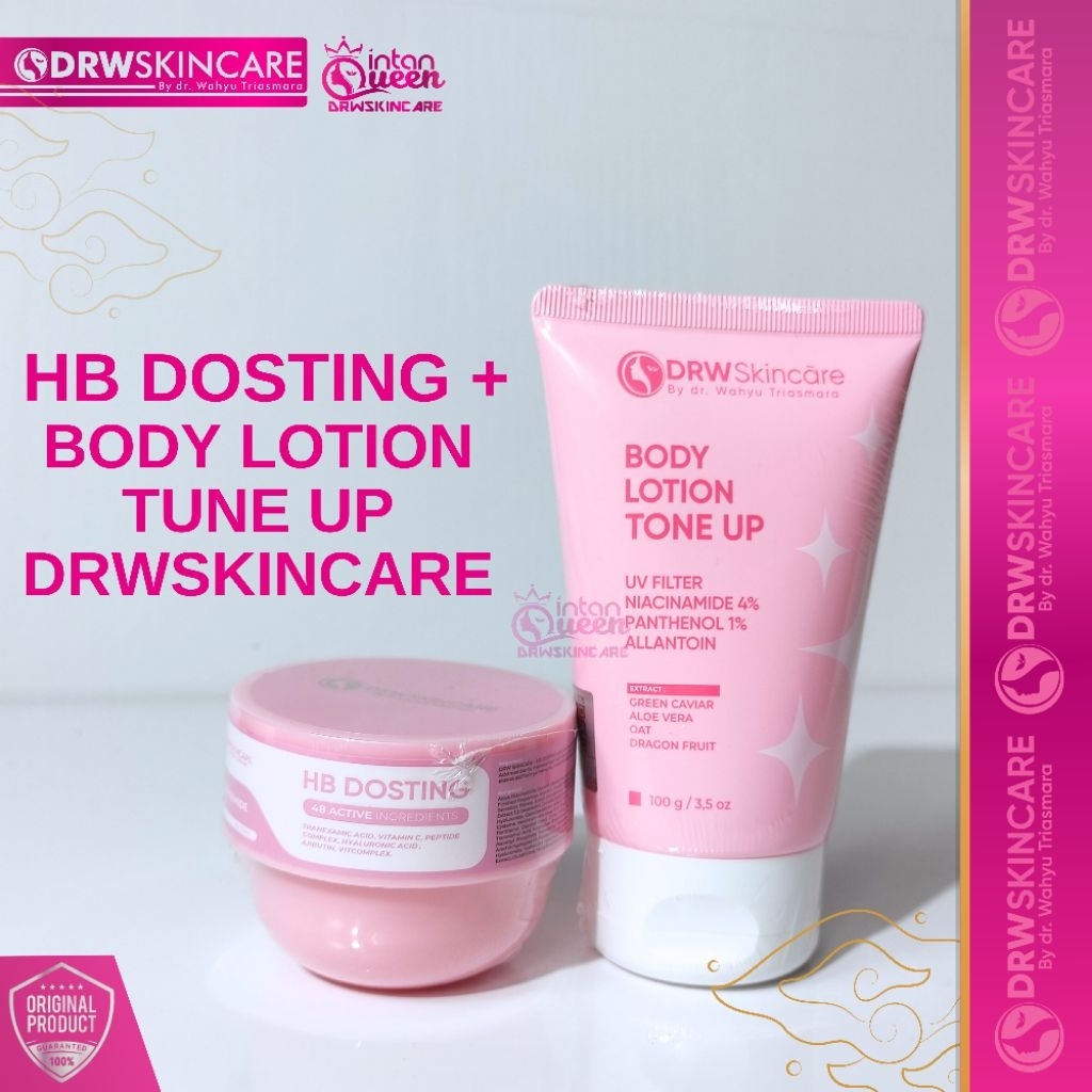 Paket Lotion Pemutih HB Dosting Night Licorice Drw Skincare
