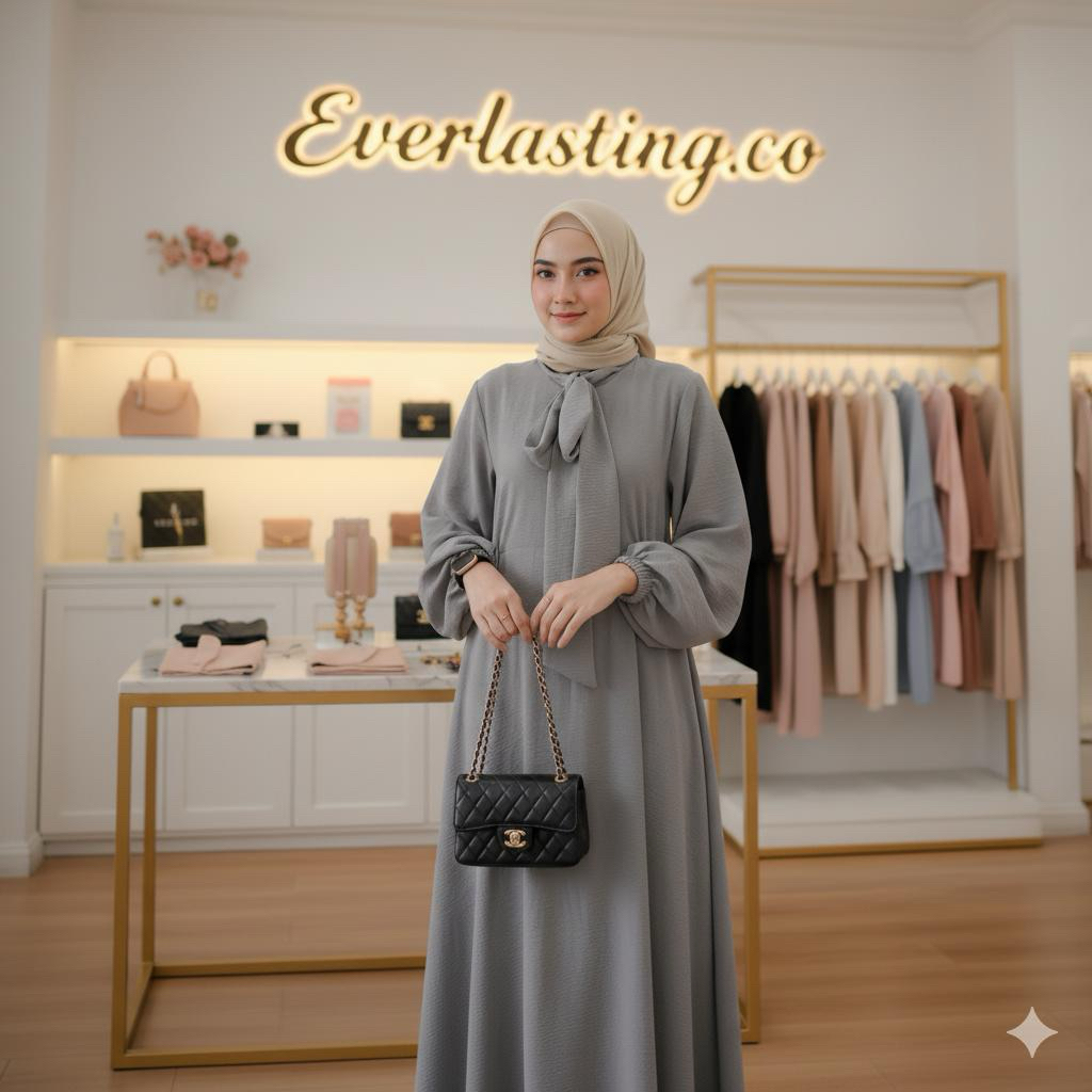 Gamis Aluna Gown Dress Wanita