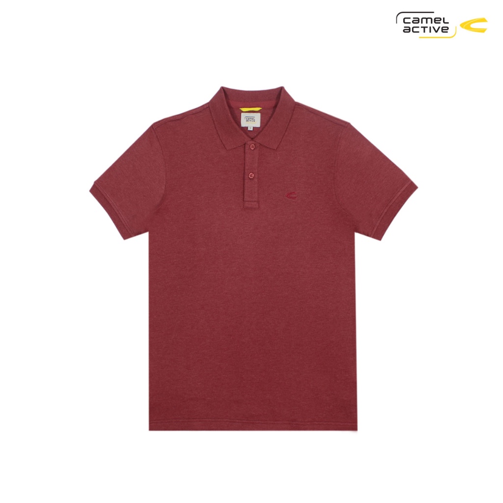 camel active Men's Blood Stone Interlock CVC Polo Shirt