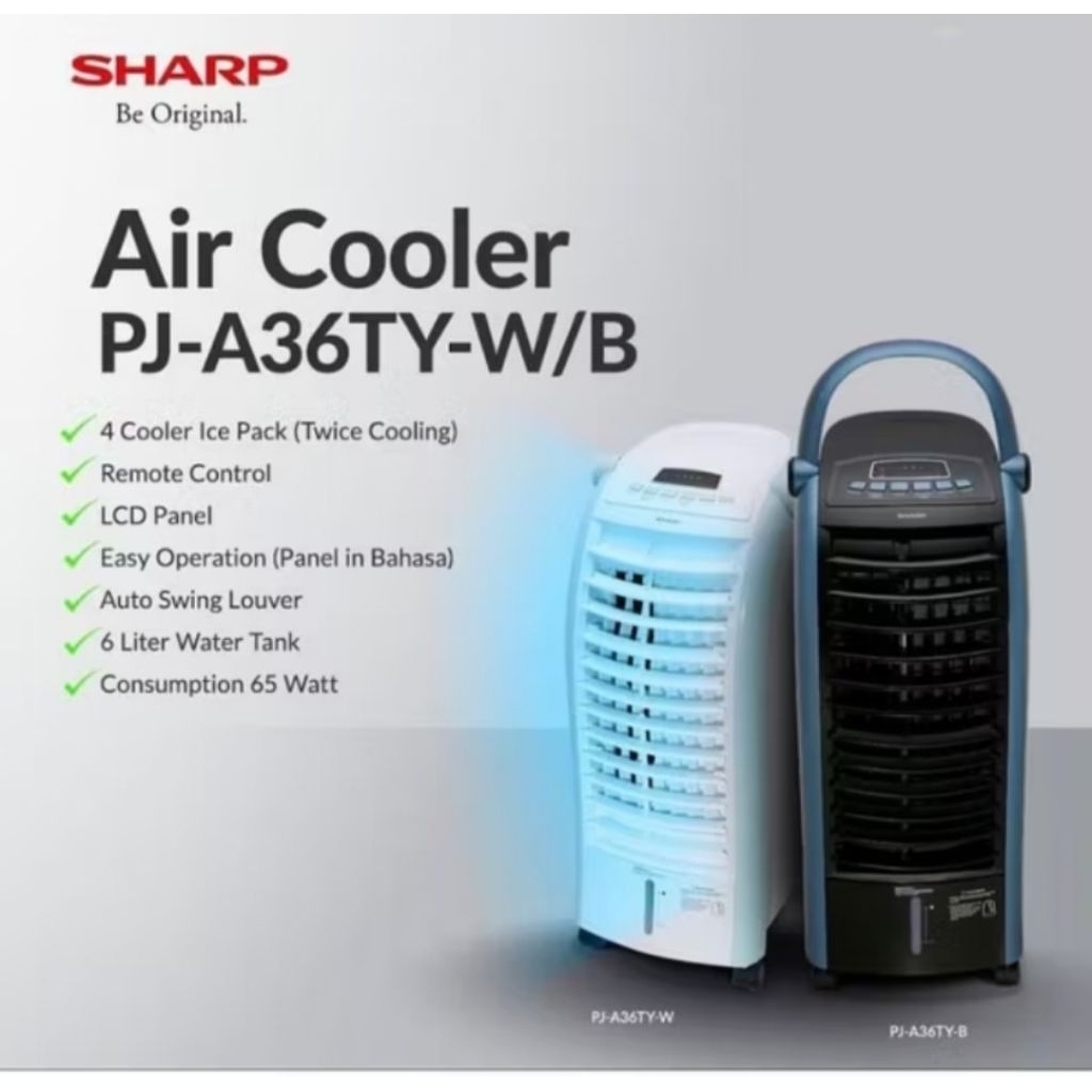 SHARP PJ A36TY B/W Air Cooler / Kipas Penyejuk Udara