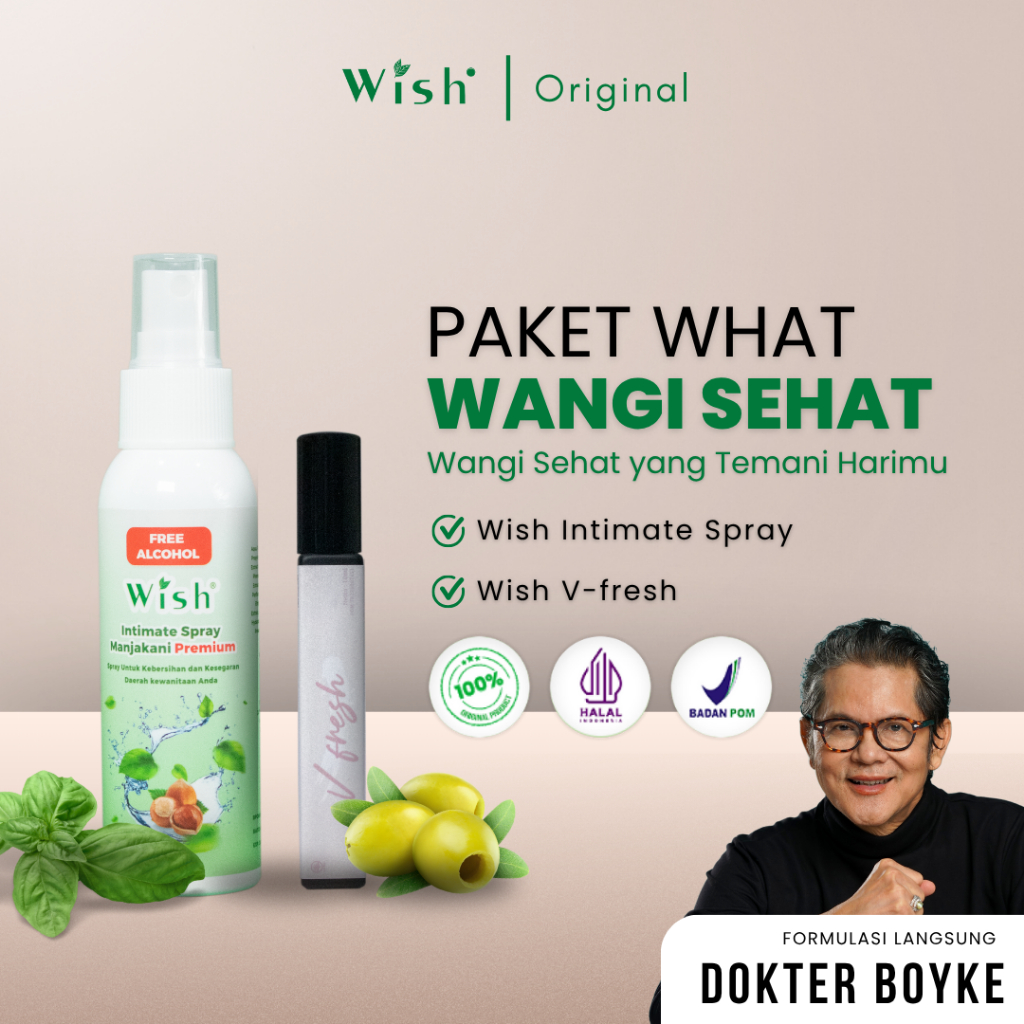 PAKET WHAT Wangi Sehat Dr Boyke Intimate Spray Manjakani V Fresh Perawatan Kewanitaan