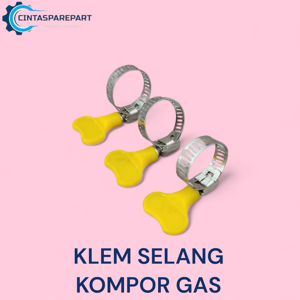 KLEM KUPU KUPU / KLEM SELANG GAS / KLEM SELANG KOMPOR GAS