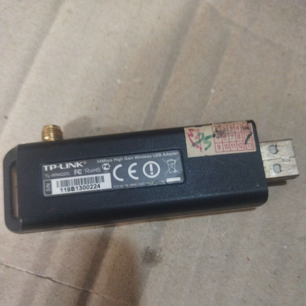 USB TP-LINK High-Gain 54Mbps TL-WN422G tanpa tutup dan antena