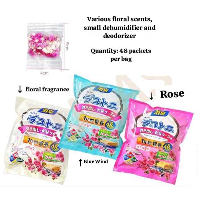 Kapur Barus Anti Nyengat Jamur 48pcs Kapur Barus Pewangi Lemari Pakaian Anti Ngengat