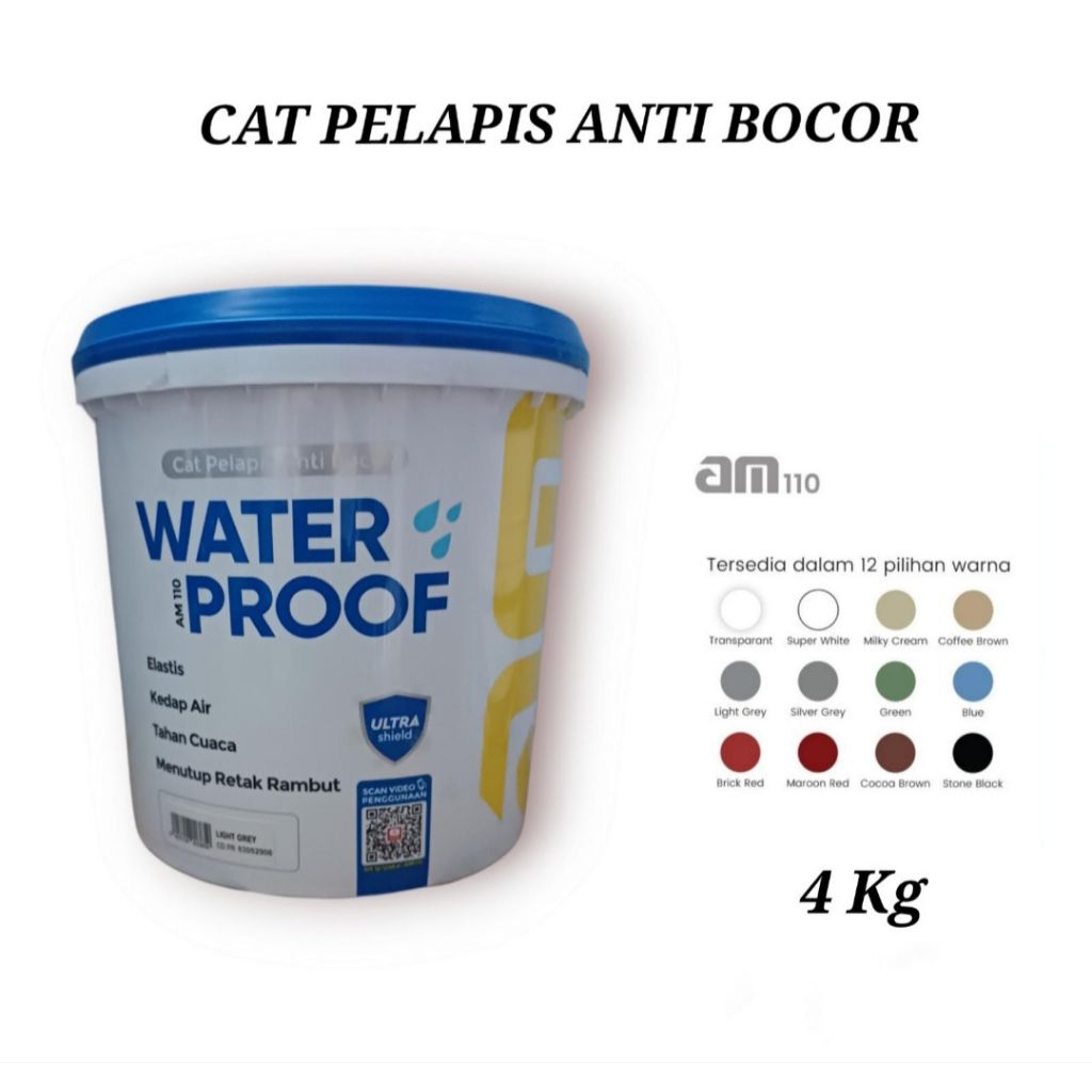 Cat Am110 waterproofing 4kg warna Blue
