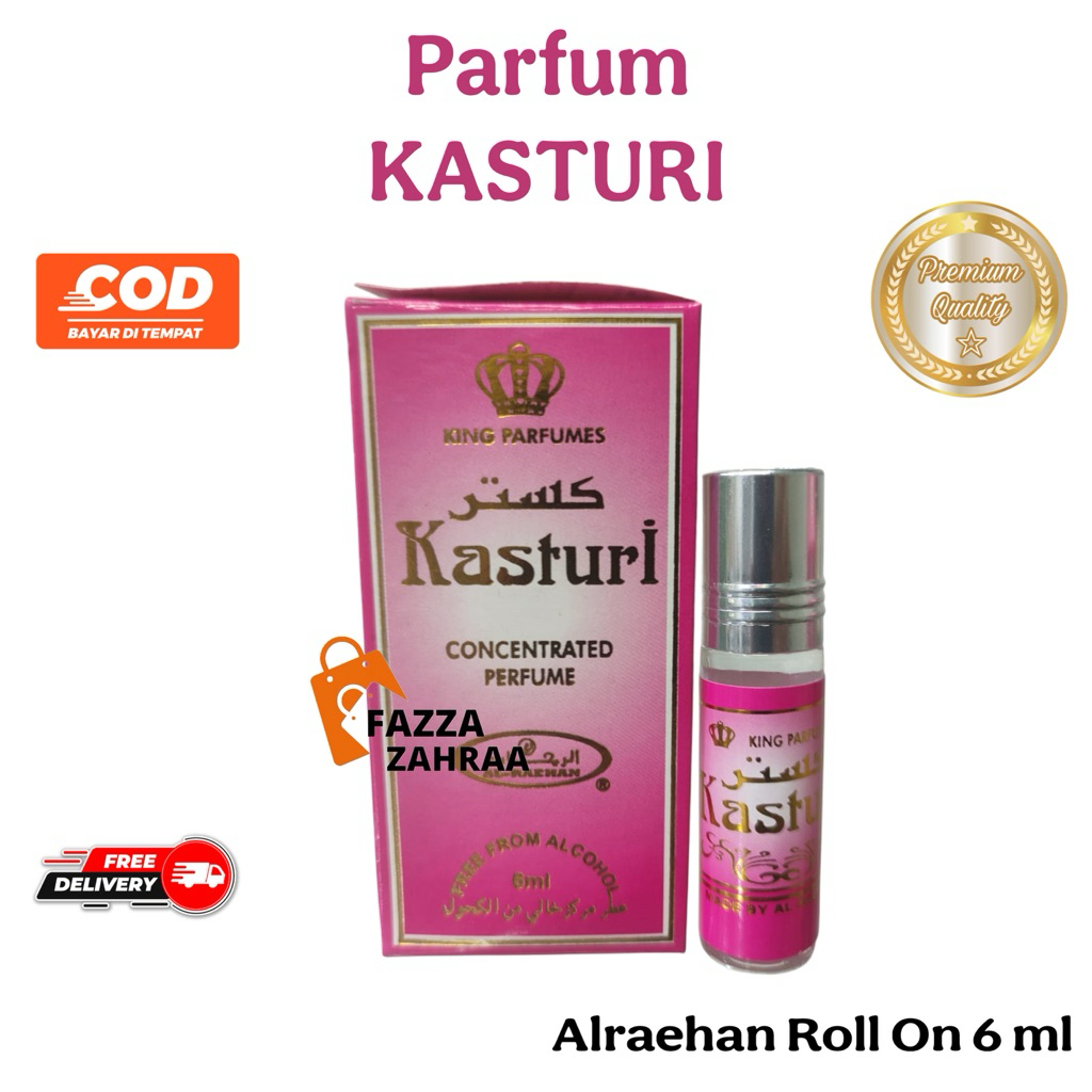 Parfum aroma KASTURI 6ml roll on al raehan minyak wangi aroma mirip al rehab PROMO