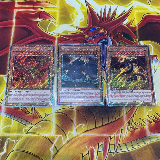 Yugioh God Cards Set // Slifer,,Obelisk,,RA // Platinum Secret Rare // RA03 // yugioh TCG