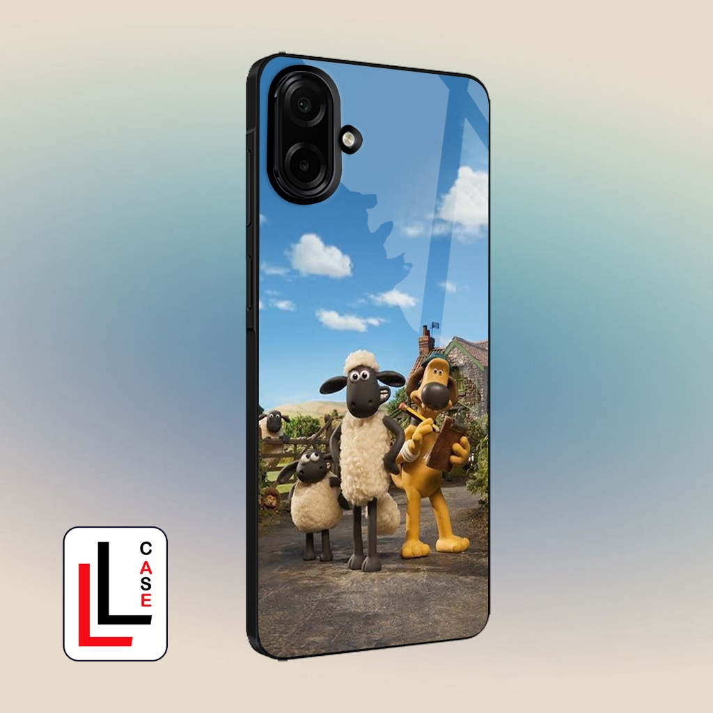 {LL0530} CASE KESING KILAU SAMSUNG A07 A17 A06 A16 A26 A36 A56 PREMIUM DESAIN KARTUN ANAK SHAUN THE 