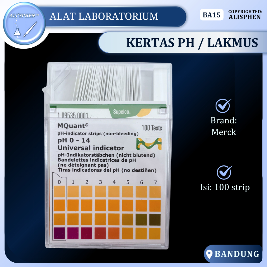 [BA15] Universal pH Paper / Kertas pH/ pH indikator/ Lakmus | Merck