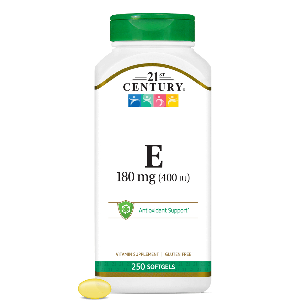 21st Century, Vitamin E, 180 mg (400 IU), 250 Softgels