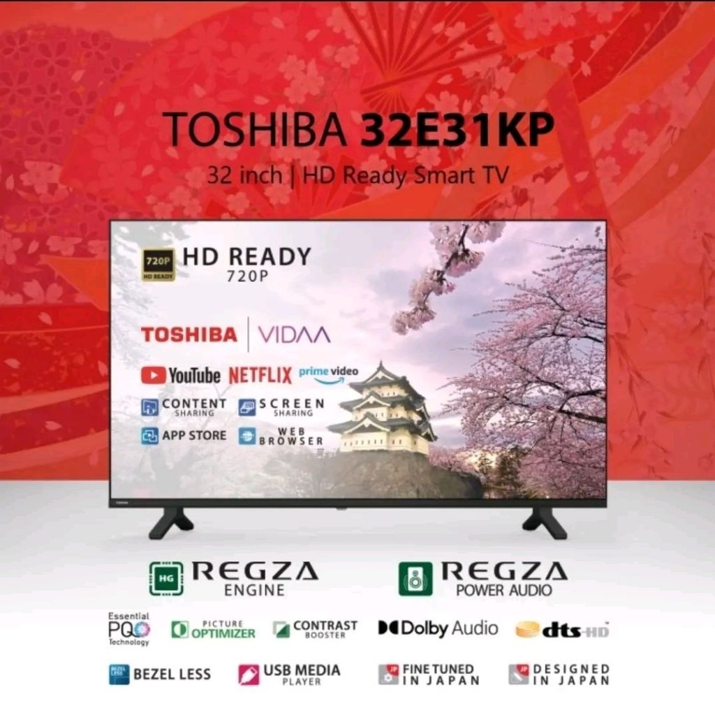 LED HD Smart TV Toshiba 32" 32E31KP | 32 inch in digital regza dts