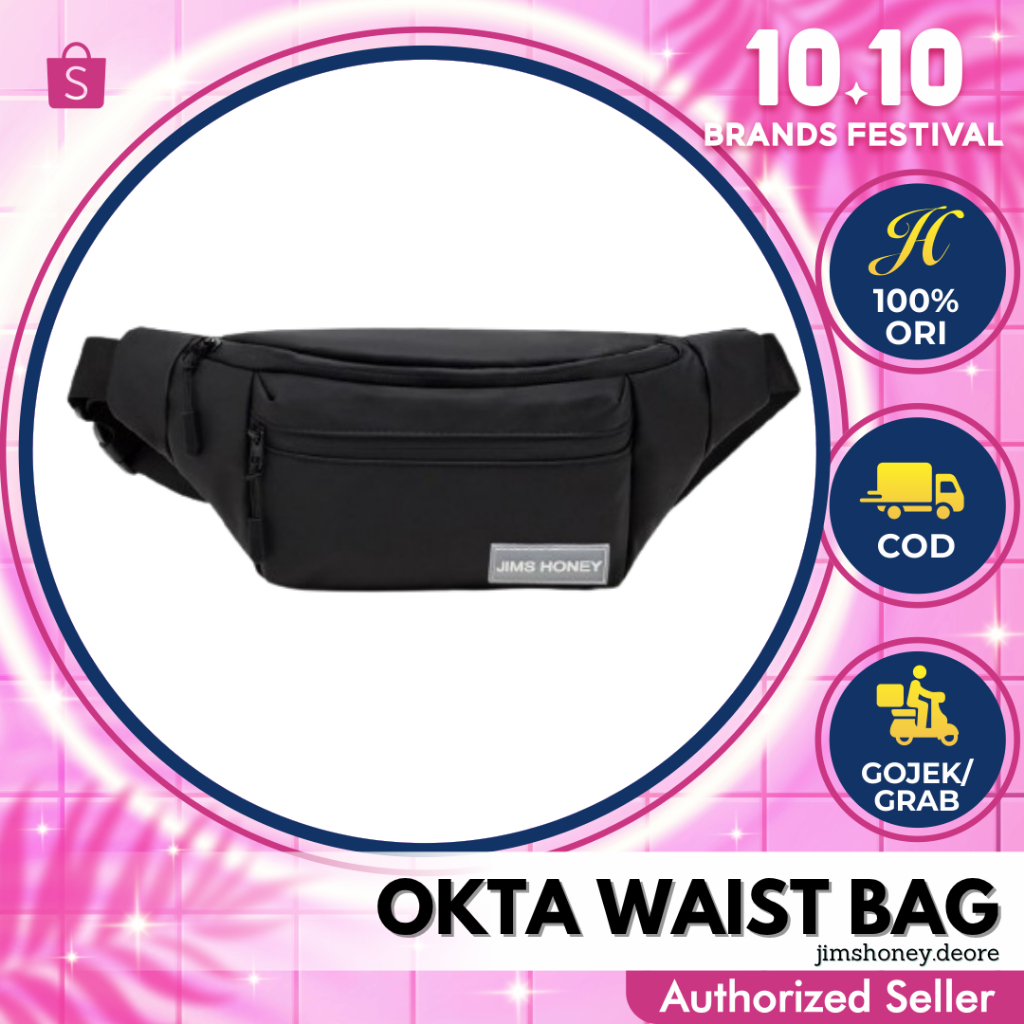 Jims Honey OKTA WAIST BAG Tas Selempang Pinggang Pria Wanita Unisex Cowok Cewek Jimshoney JH Trendy