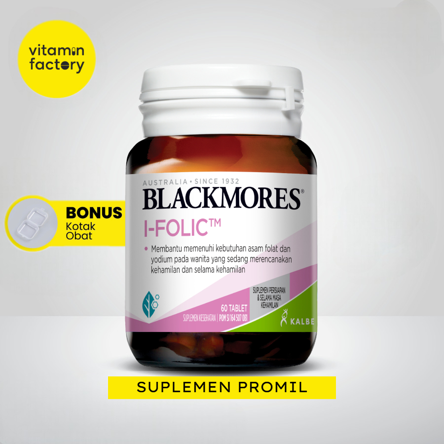 Blackmores I-Folic I Folic 60 Tablet Promil Multivitamin Ibu Hamil BPOM Kalbe