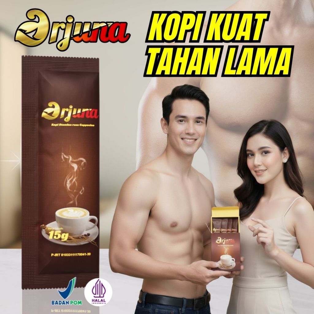 ARJUNA Kopi Ginseng Cappucino Kopi Stamina Pria Kemasan Sachet