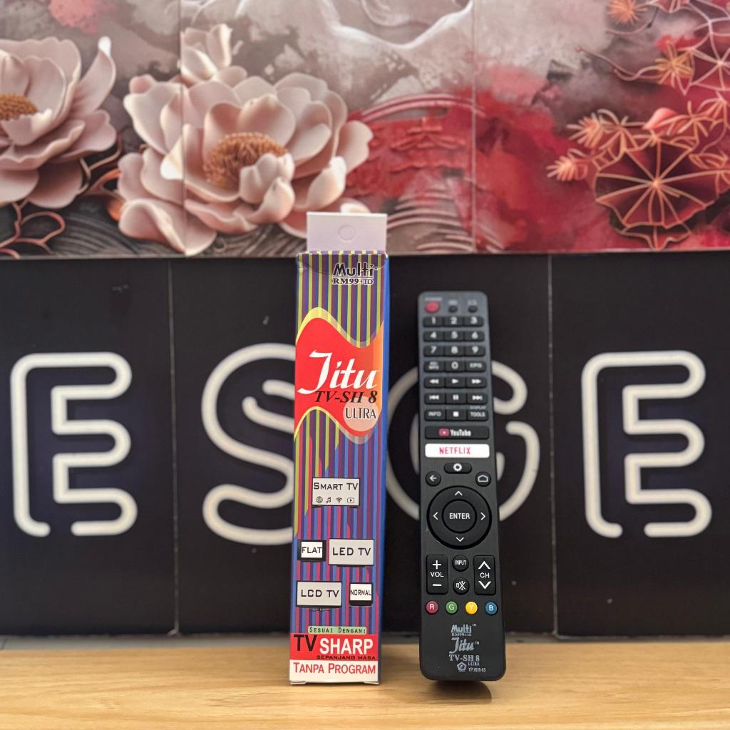 ORIGINAL REMOTE TV SHARP JITU SH-8 REMOTE SMART TV SHARP REMOTE FLAT TV SHARP REMOTE LED TV SHARP RE