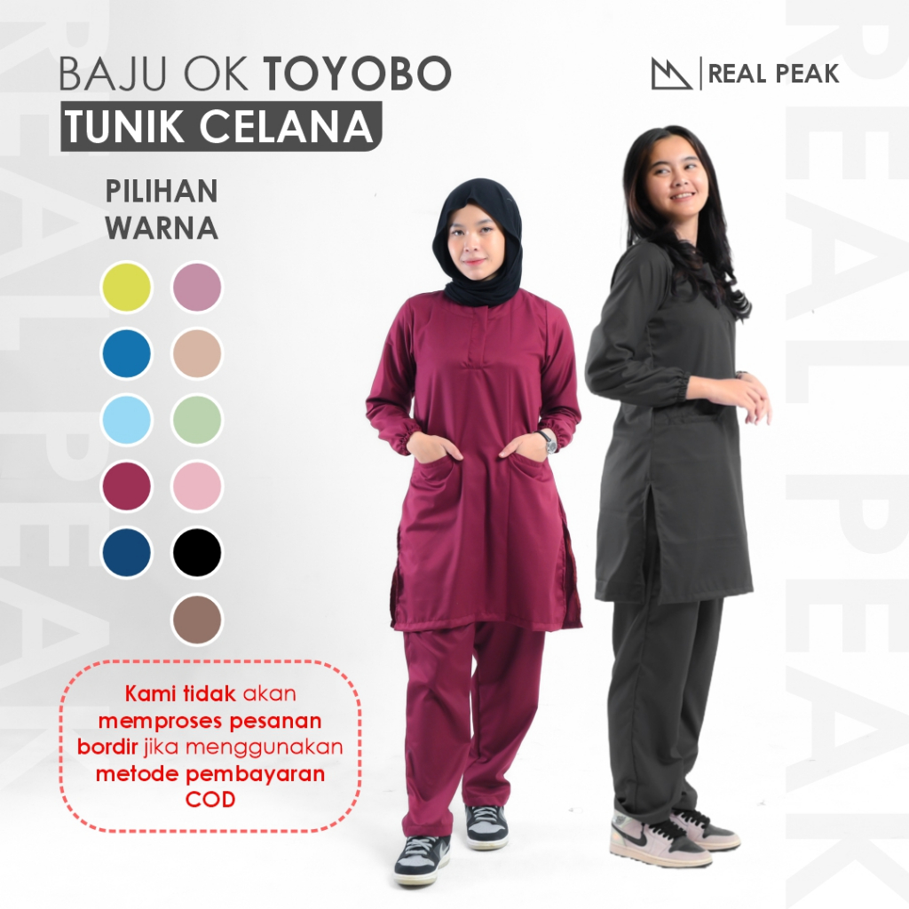 REALPEAK -  Doctor Scrub's Set Baju OK Tunik Celana