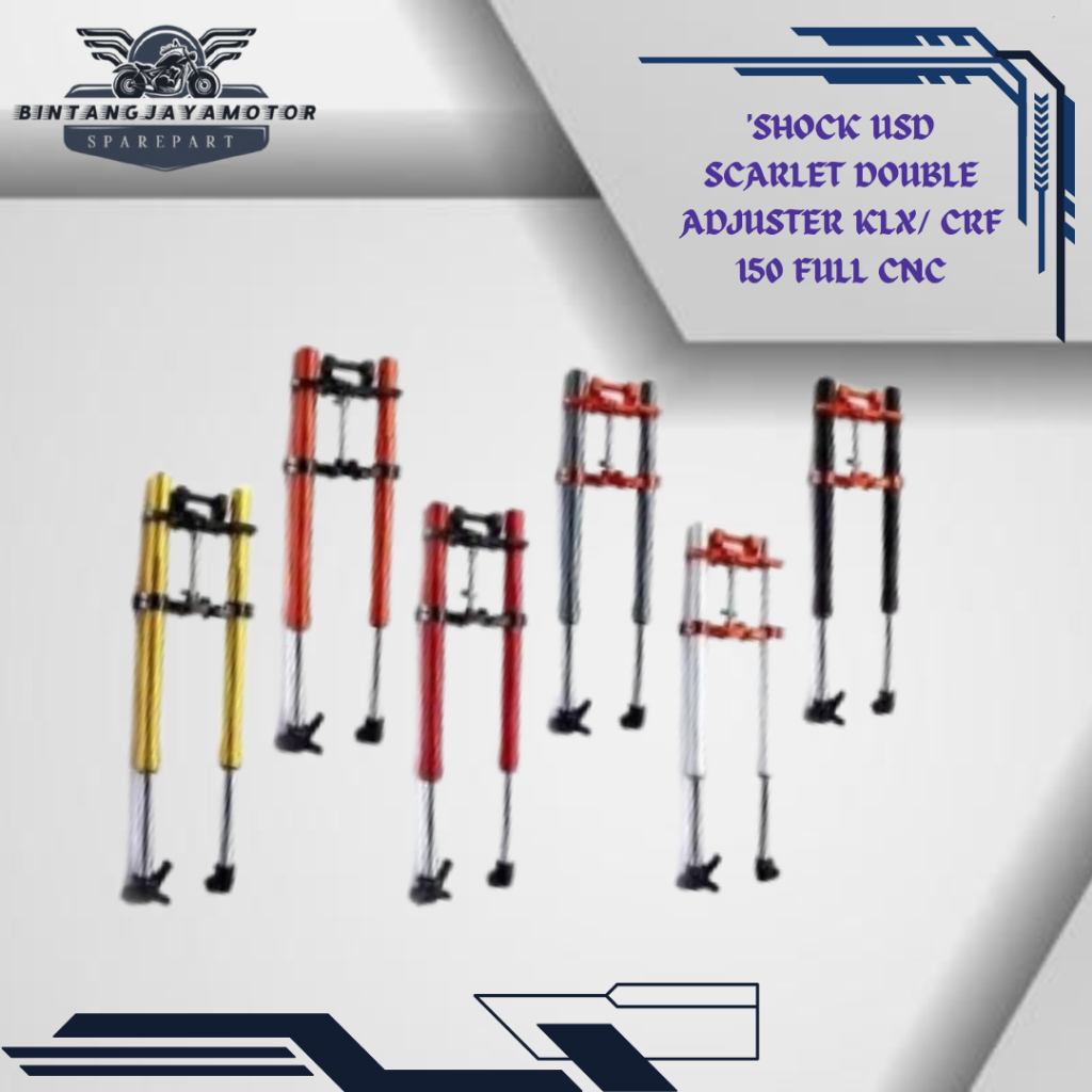Shock USD Double Adjuster KLX & CRF Scarlet