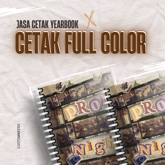 Cetak Buku Album Foto Yearbook A5 Custom Softcover Spiral FULL COLOR