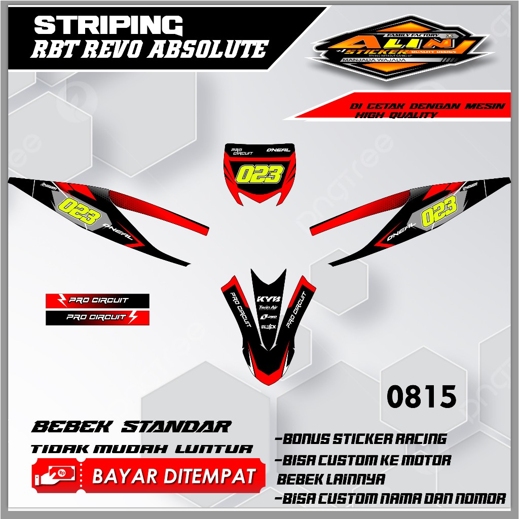 0815 STRIPING RBT REVO ABSOLUTE  - STRIPING VARIASI REVO  DESAIN RACING