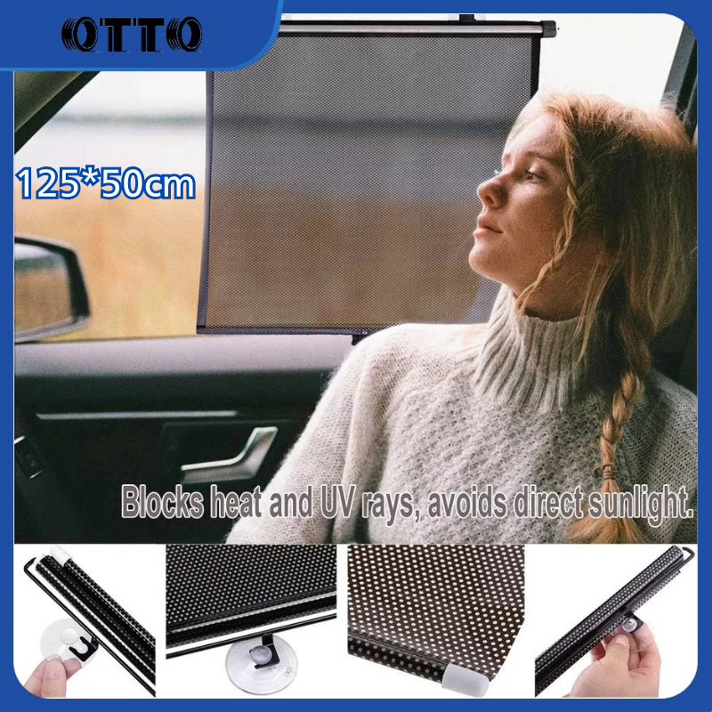 Sunsield Mobil Tirai Roll Pelindung Panas Kaca Tirai Mobil Model Roll Gulung