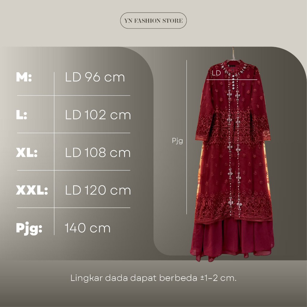 DISKON GAMIS PESTA WISUDA BROKAT YN ADR 4 M L XL XXL WARNA MOCCA LIME NAVY PURPLE GAMIS ELEGAN MEWAH