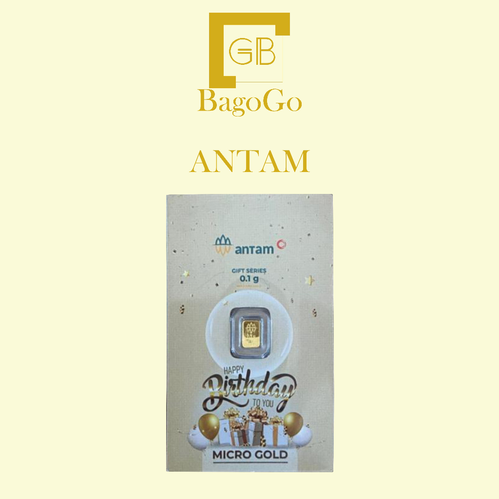 Logam Mulia Antm Gift Series Happy Birthday 0.1 Gr LM Terbaru Termurah dari Antm