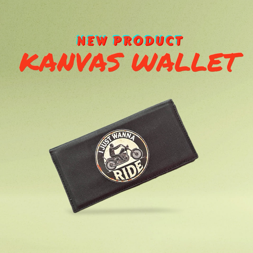 DOMPET PRIA LIPAT 2 BAHAN KAIN PANJANG DOMPET PRIA KAIN PANJANG TIPIS TANPA SELETING DALAM DOMPET CO