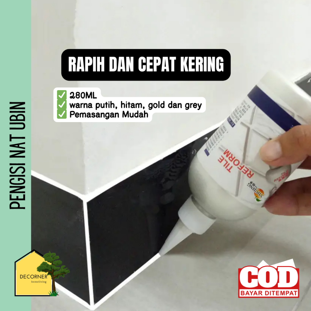 Pengisi Nat Keramik dan Granit Banyak Warna 280ML Sealant Lantai