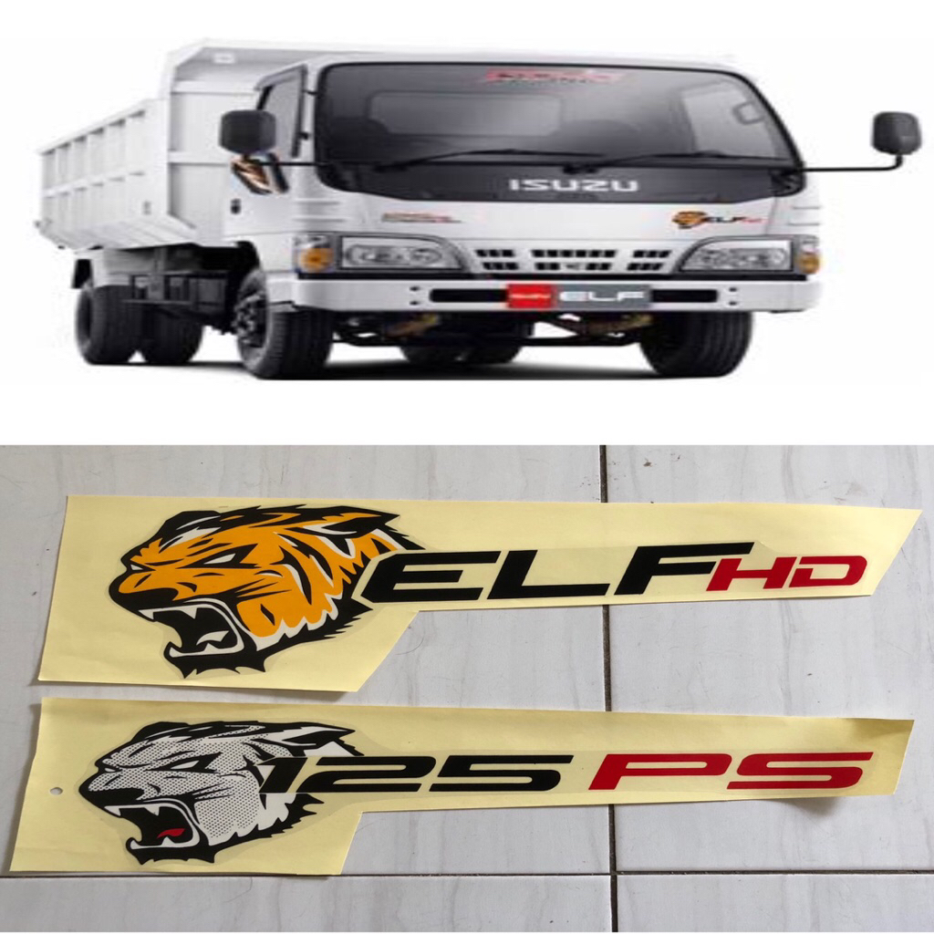 stiker macan isuzu / stiker elf macan / stiker isuzu elf / stiker macan elf new old / stiker macan t