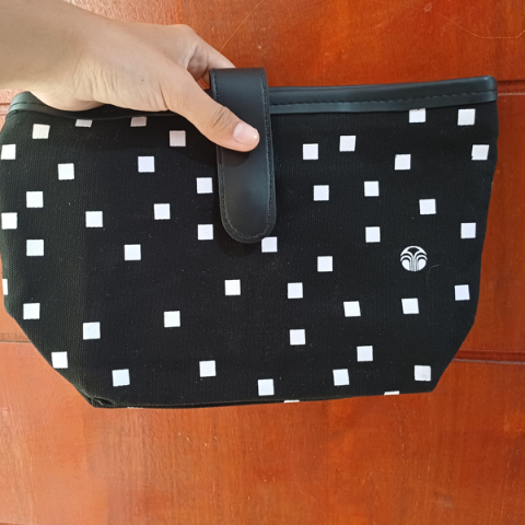 Jual Pouch Kosmetik Lucu elegean Pouch Serbaguna  | Tas Tenteng Kanvas Pouch Aestetic Tempat Menaruh