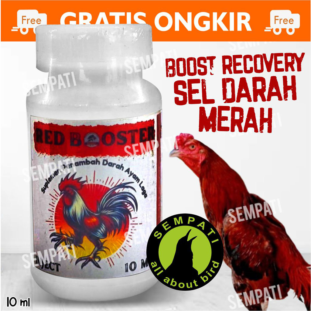 SEMPATI Red Booster Inject 10ml Suplemen Vitamin Penambah Darah Ayam Laga Jago Aduan Petarung Obat I