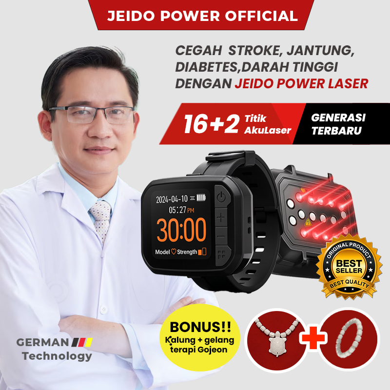Jam Terapi Aculaser Original Korea Jeido Power Laser untuk diabetes kolesterol stroke darah tinggi