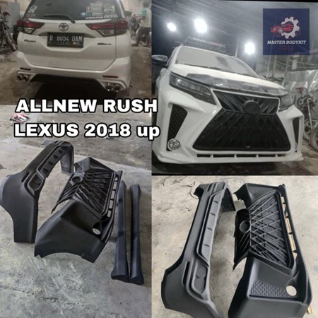 BODYKIT FULL BEMPER DEPAN BELAKANG TERIOS RUSH TAHUN 2018 - 2023 COSTUM MODEL LEXUS BEMPER MOBIL